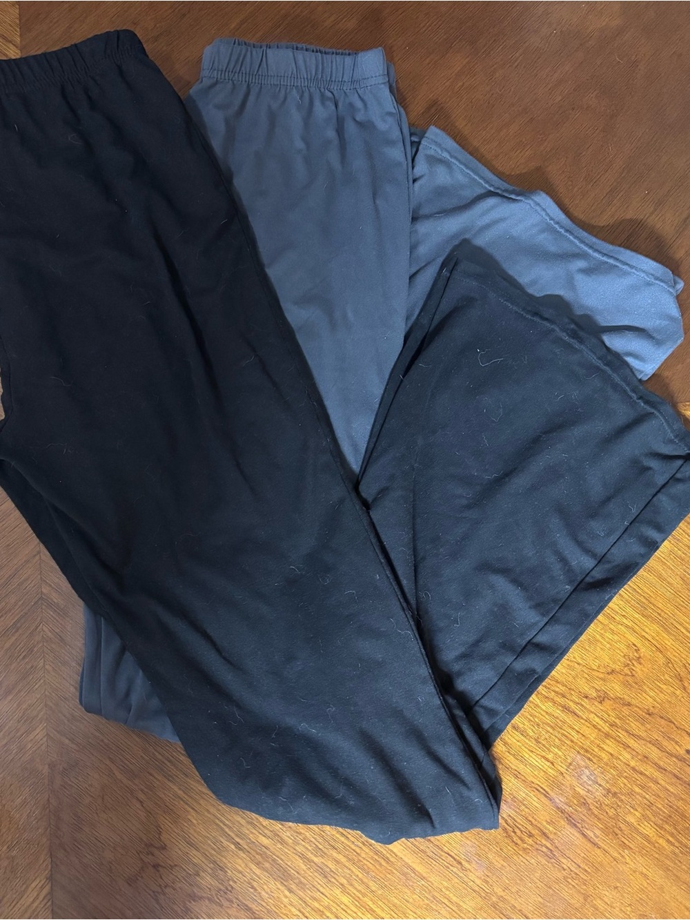 Women's Black and Slate gray Leggings Pack -